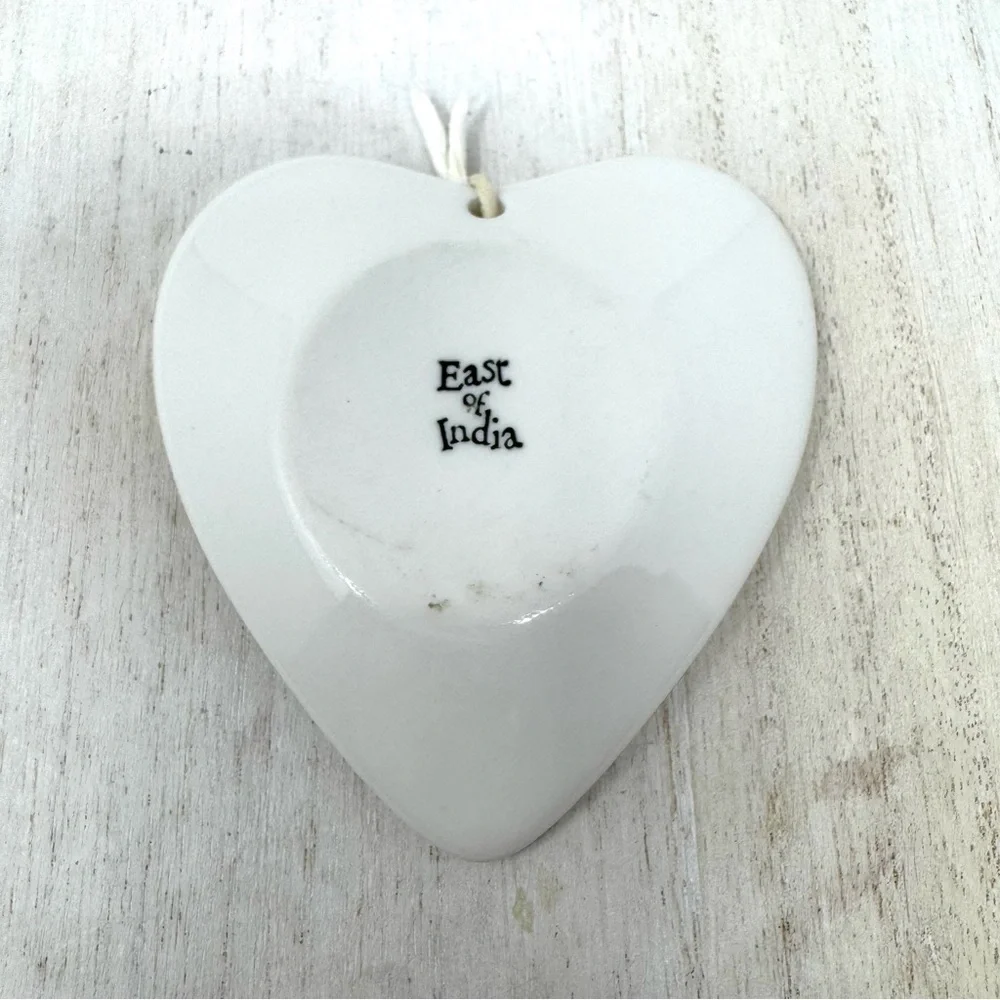 Mr. & Mrs. ceramic trinket heart